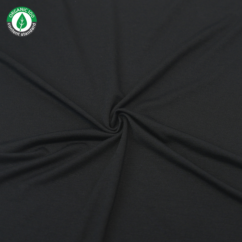 Tissu de sous-vêtements en maillot de bambou / spandex biologique