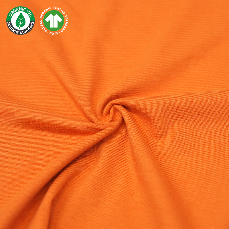 Viscose en bambou / tissu de t-shirt en coton biologique